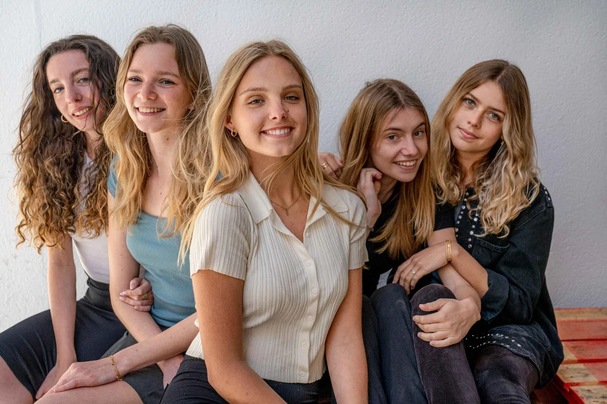 Students posing 